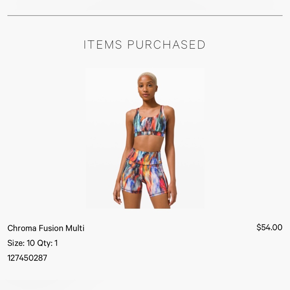 Lululemon Chroma Fusion Multi Bra